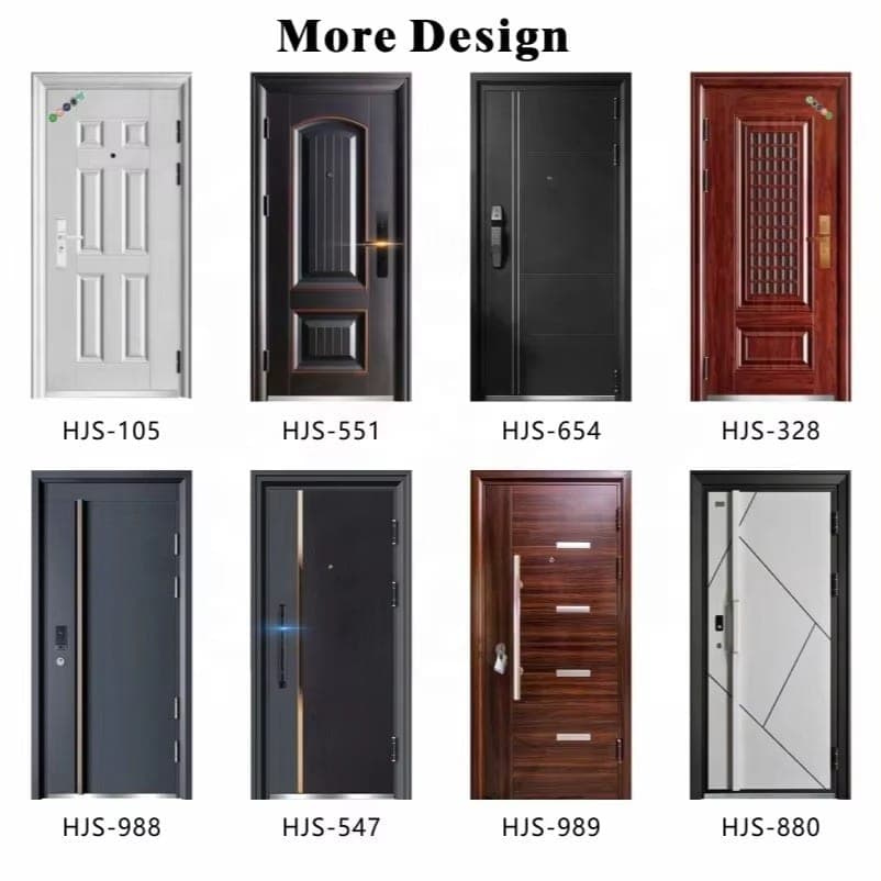 Hot Sale Steel Anti-Theft Finished Metal Security Iron Front Entry Doors for Apartment Home